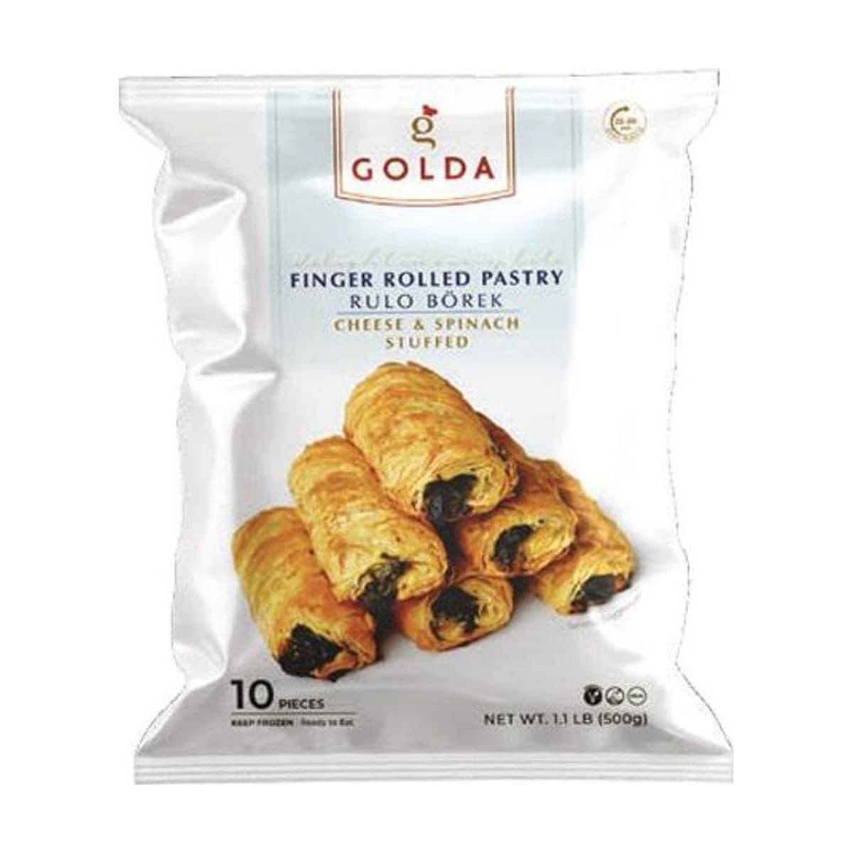 Golda أصابع معجنات ملفوفة بالجبن والسبانخ (Ispanaklı Peynirli Rulo Börek)
