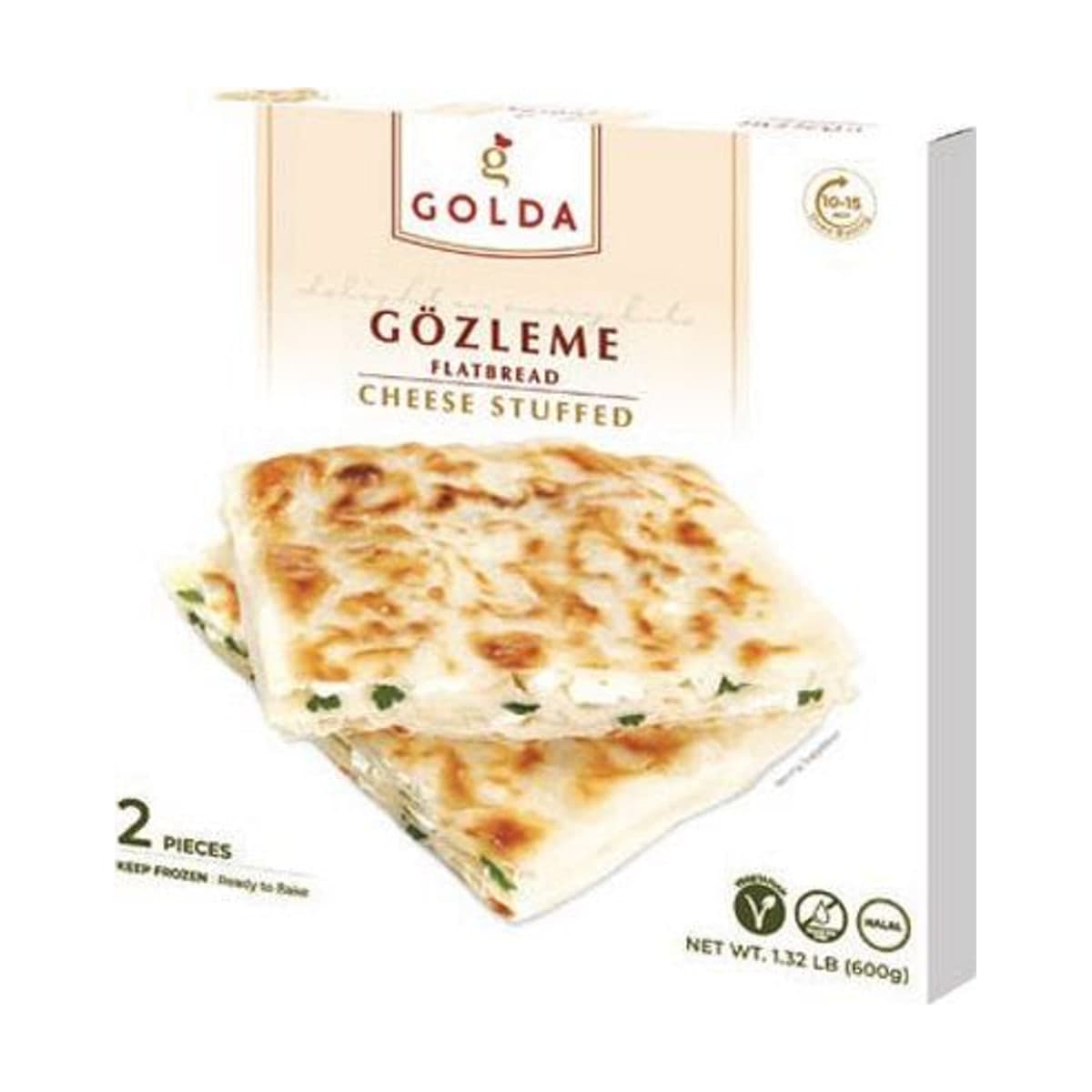 Golda خبز رقيق محشو بالجبن (Peynirli Gözleme)