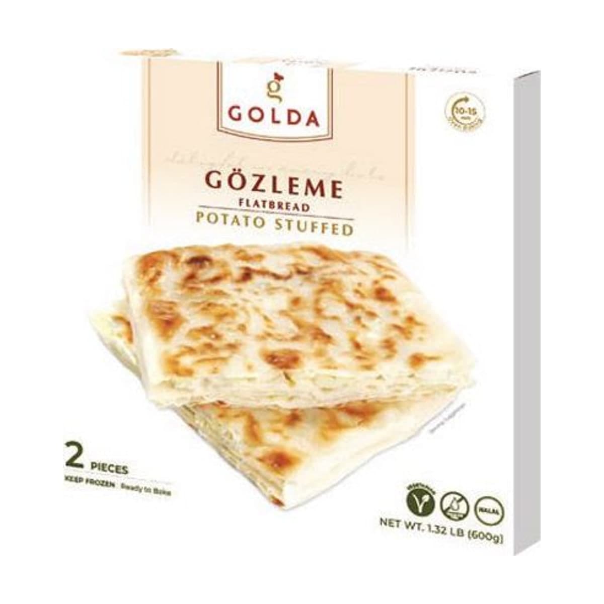 Golda خبز رقيق محشو بالبطاطس (Patatesli Gözleme)