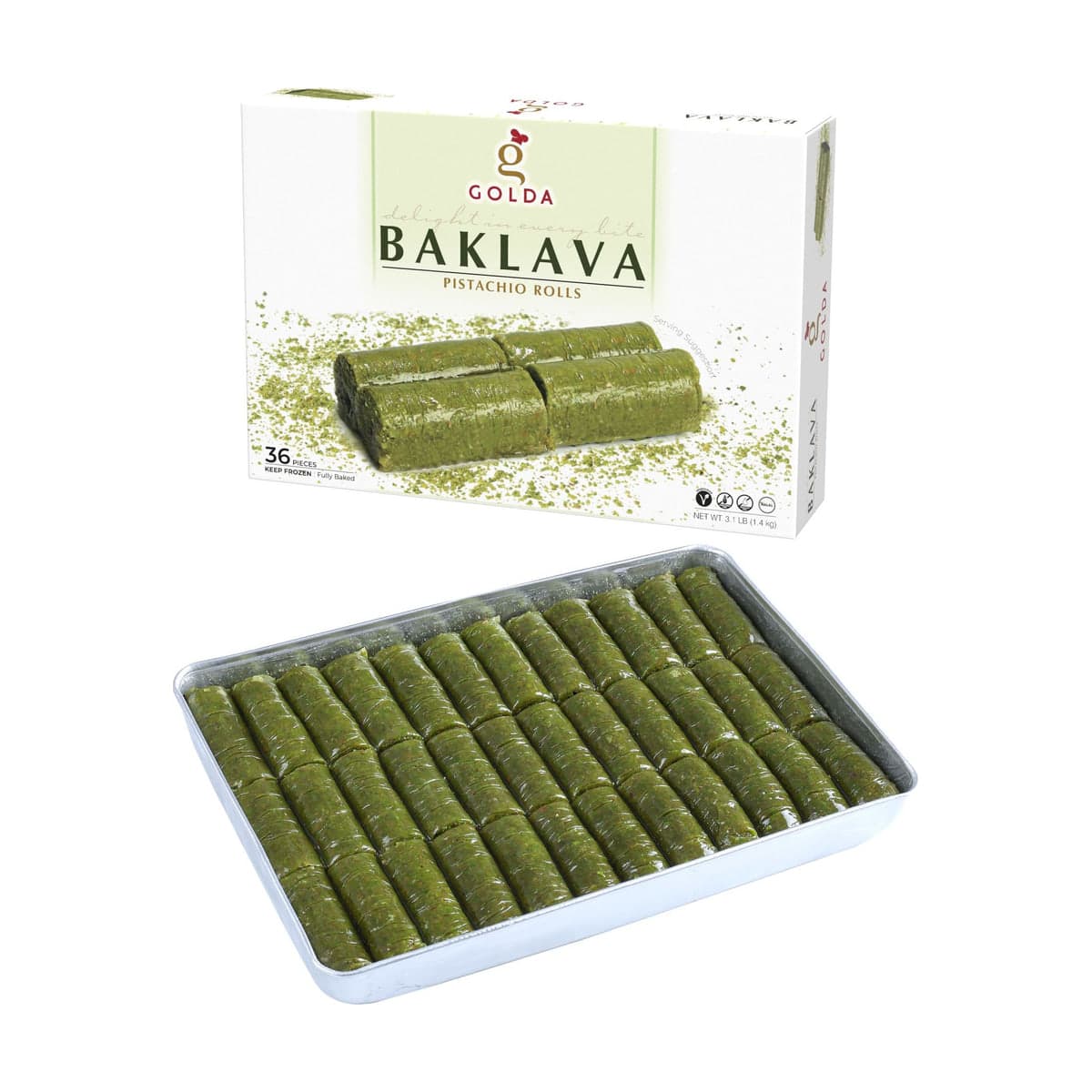Golda لفائف بالفستق (Fıstıklı Sarma)