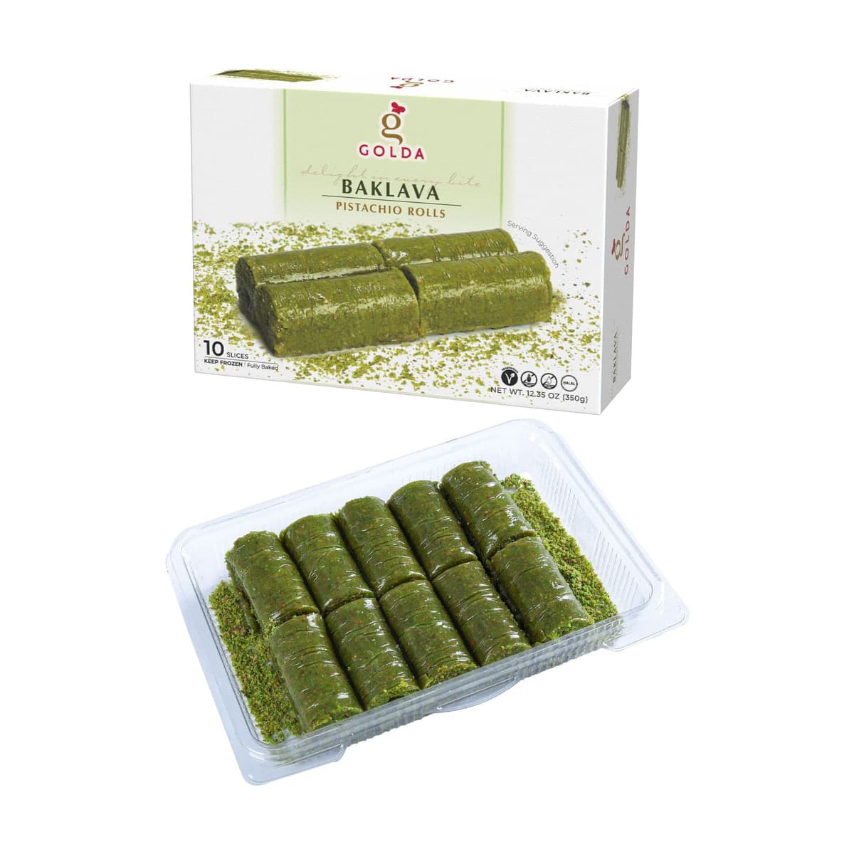Golda لفائف بالفستق (Fıstıklı Sarma)