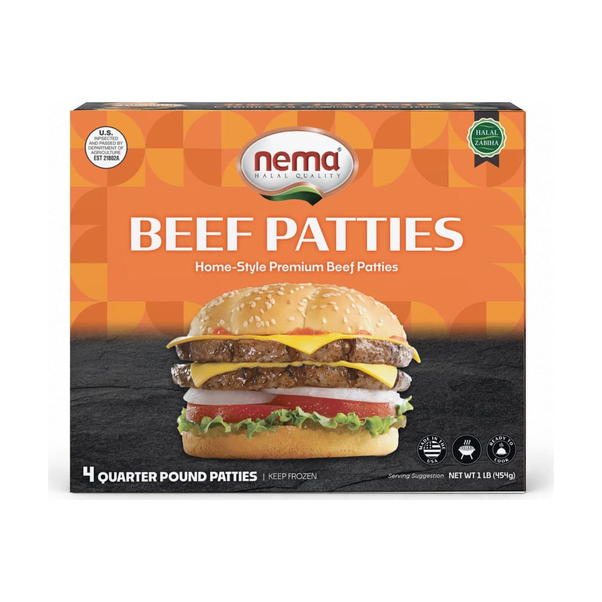 Nema Steaks hachés de bœuf (Dana Burger)