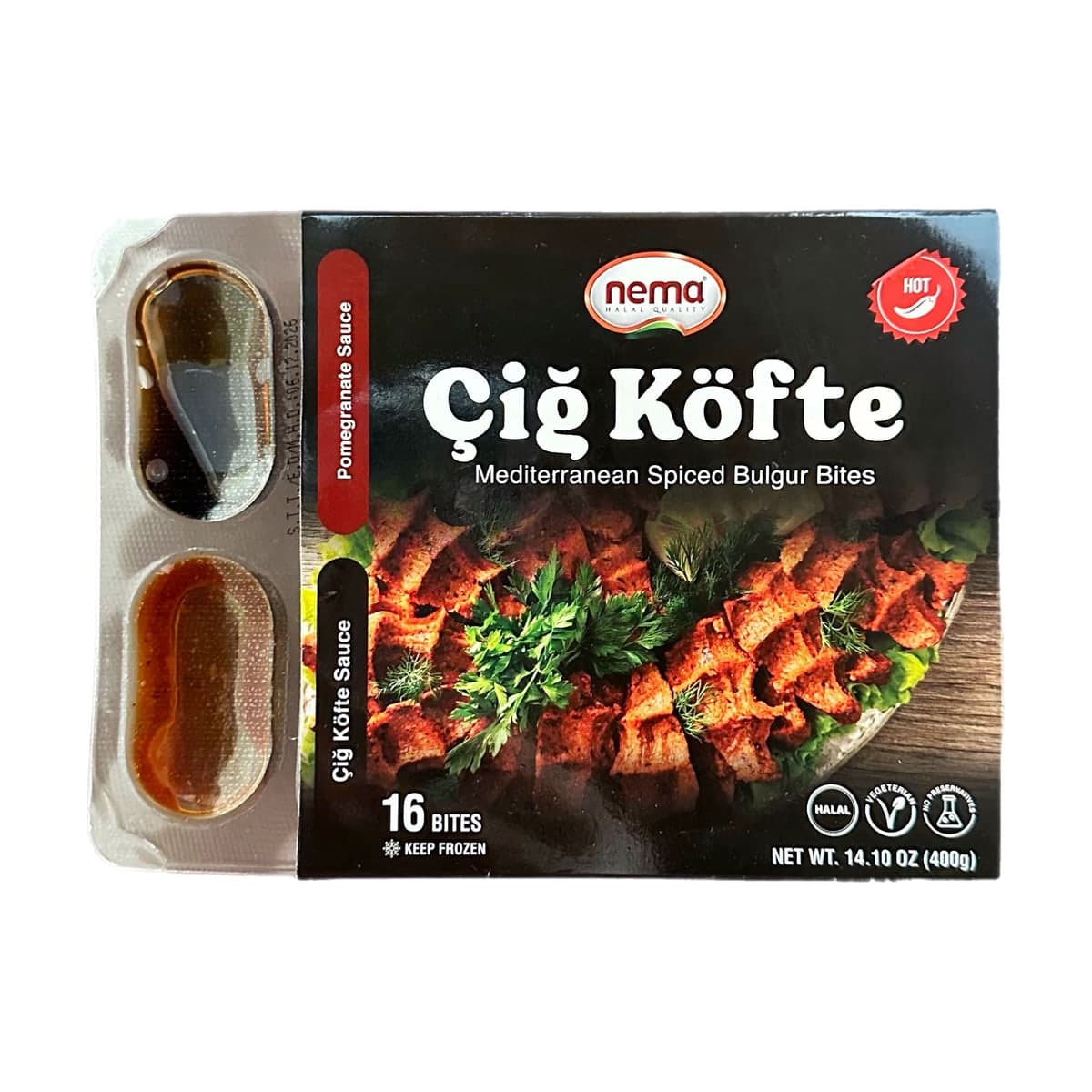 Nema Çiğ köfte en portions, piquant