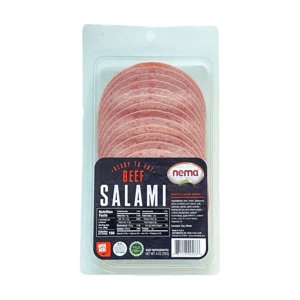 Nema Salami de bœuf en tranches