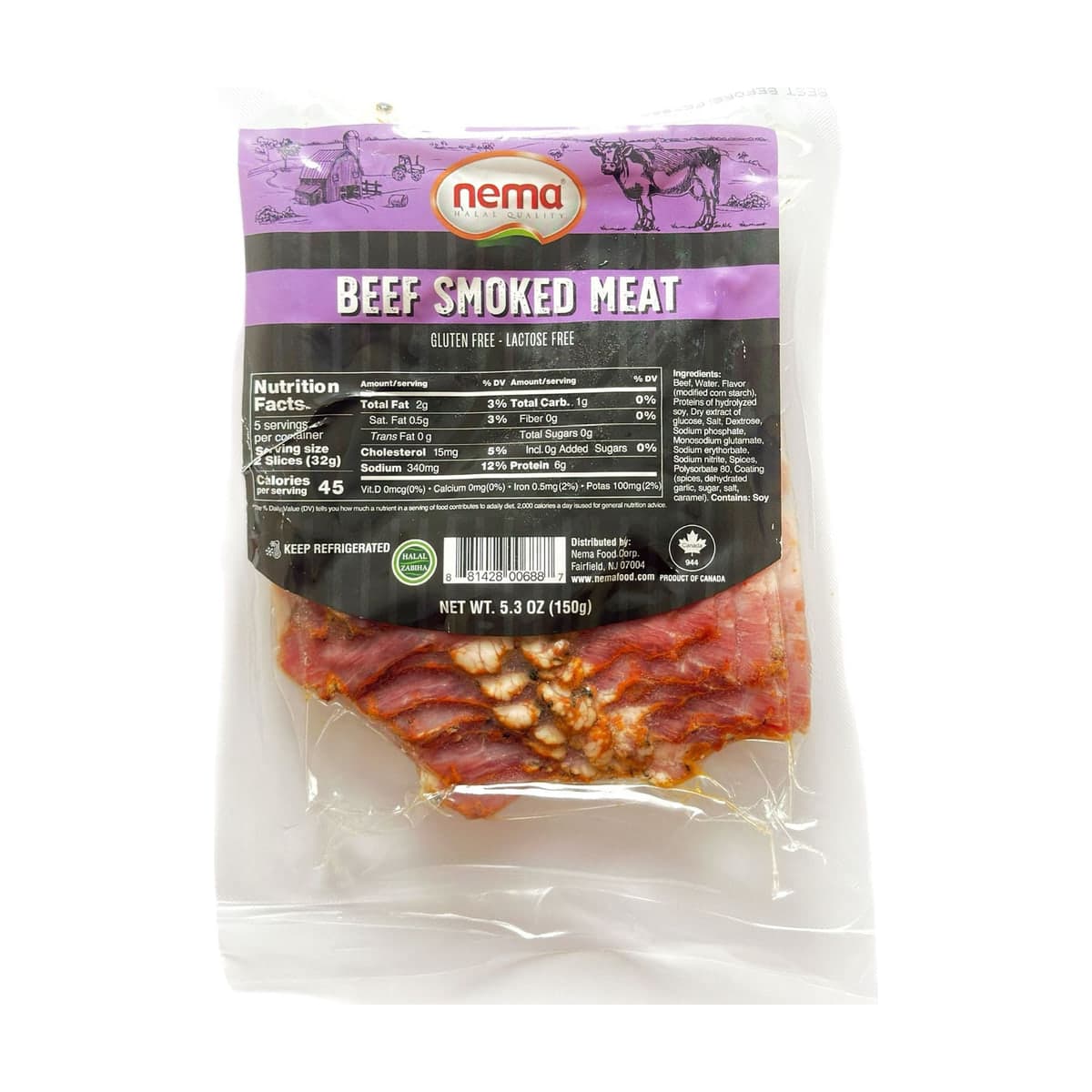 Nema Bœuf fumé en tranches