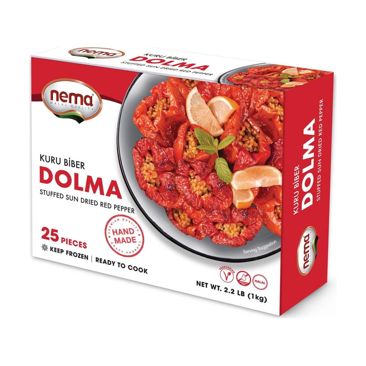 Nema Poivrons rouges séchés au soleil, farcis